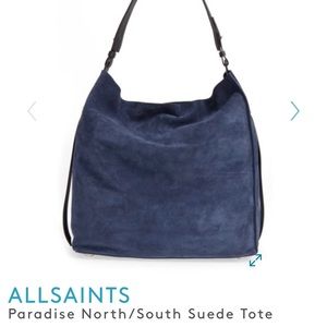 AllSaints NS suede bag